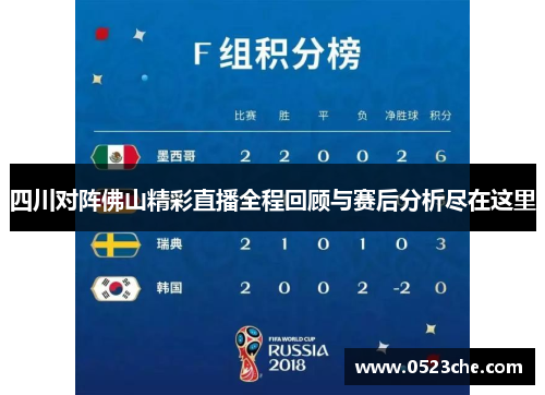 四川对阵佛山精彩直播全程回顾与赛后分析尽在这里